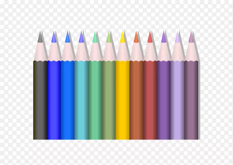 彩色铅笔画夹艺术