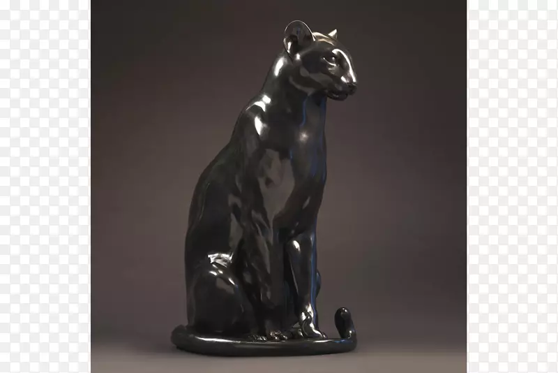 黑豹青铜雕像-黑豹