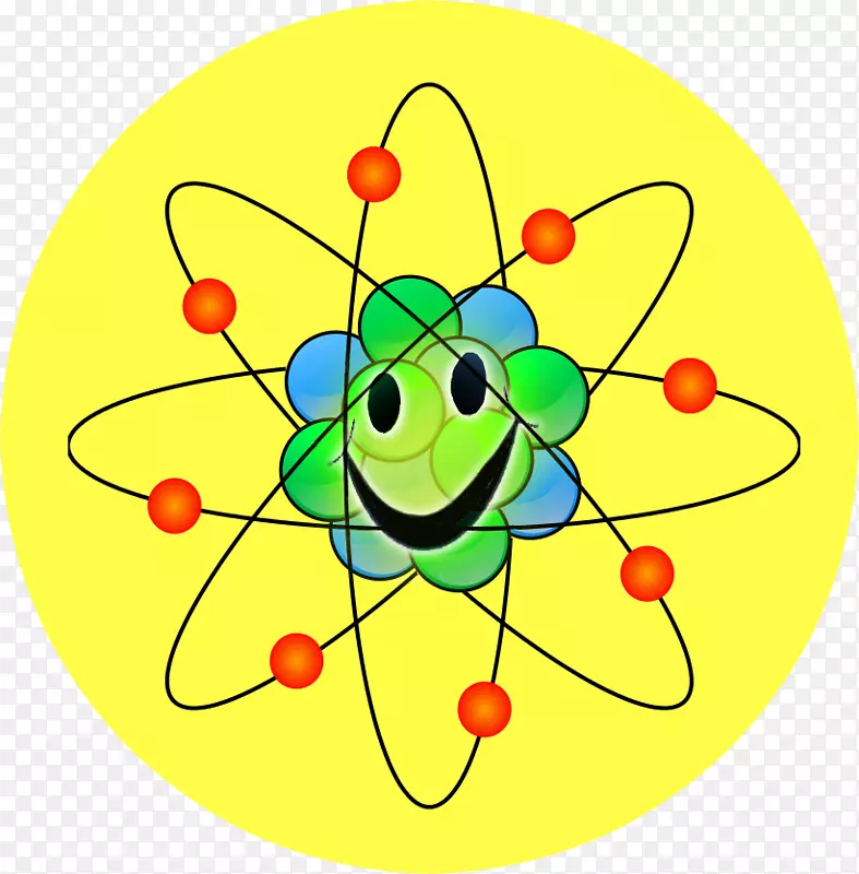 原子分子计算机图标剪辑艺术.核