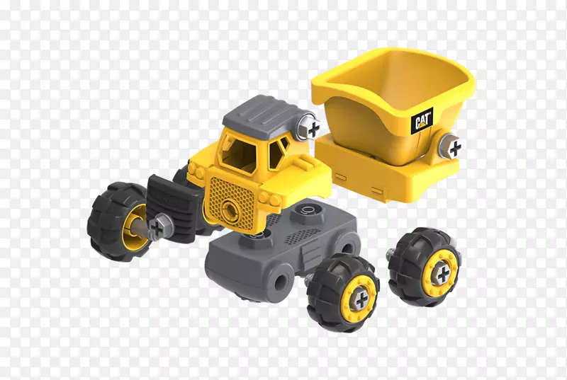 卡特彼勒公司玩具机械自卸车结构-自卸车