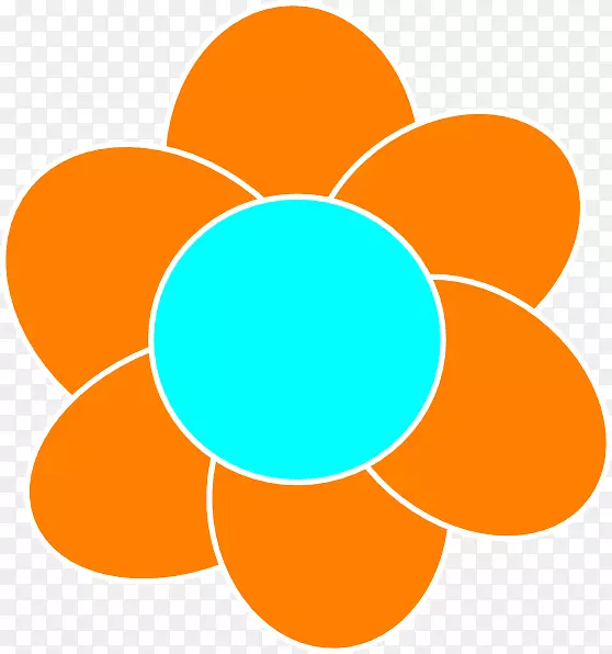 橙色皇室-免费剪贴画-橙色花