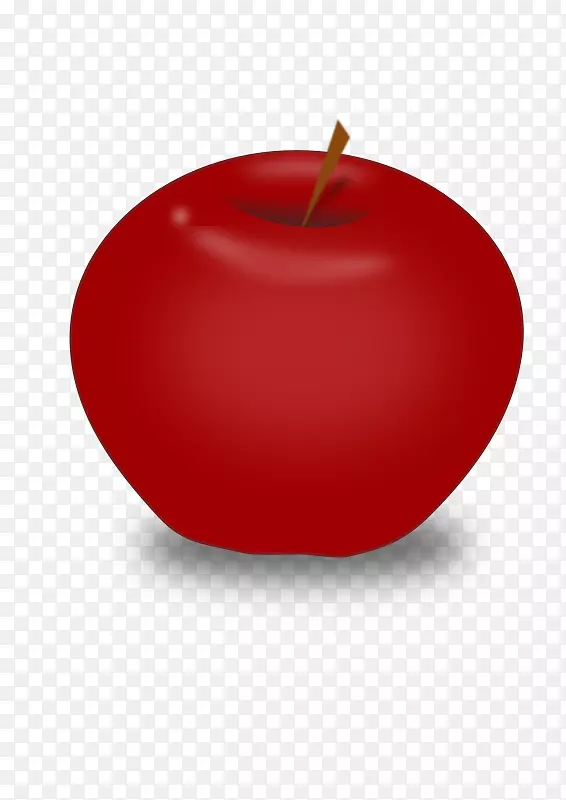 苹果铅笔剪贴画-红苹果