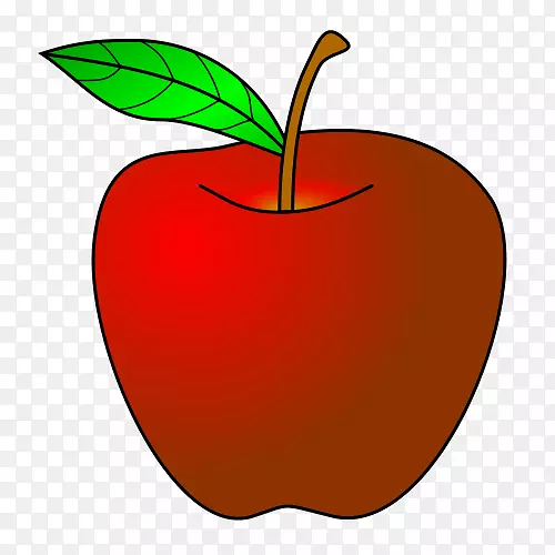 苹果剪贴画-红苹果
