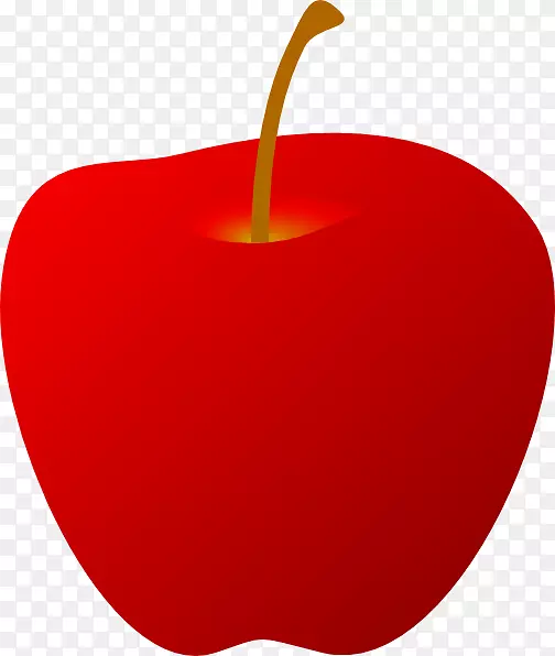 苹果老师剪贴画-红苹果