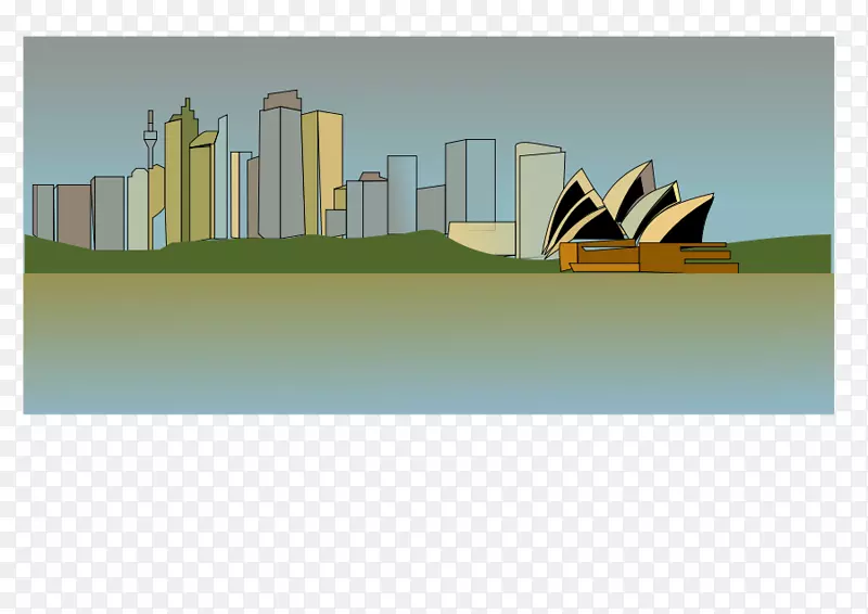 悉尼天际线剪贴画-悉尼