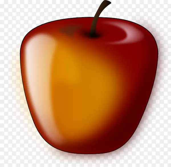 绘制苹果底片艺术-红苹果