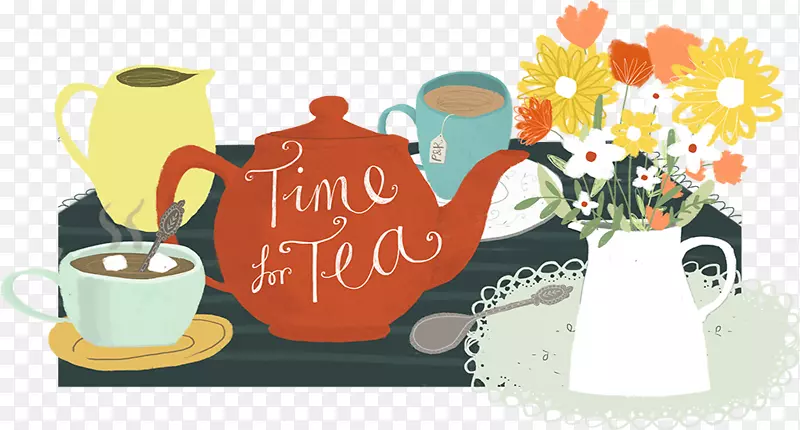 茶壶咖啡陶瓷陶器茶时间