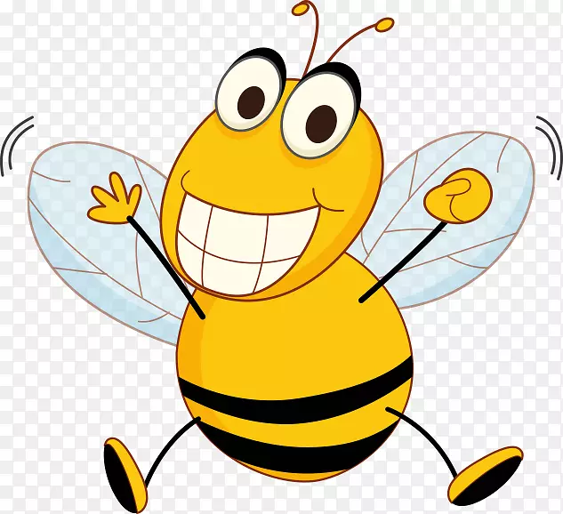 黄蜂黄夹克运动剪贴画-蜜蜂
