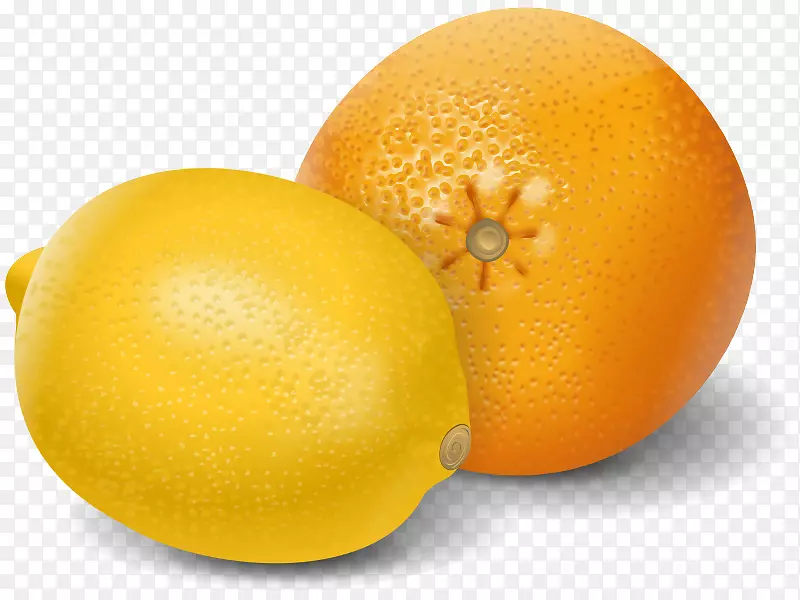 柠檬橙石灰剪贴画-利蒙