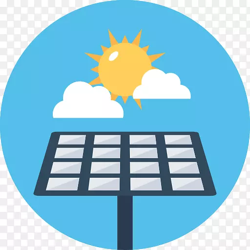 电脑图标太阳能电池板太阳能