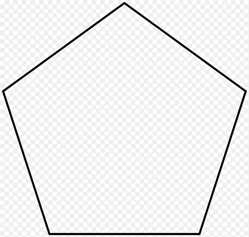 五边形几何剪贴画多边形