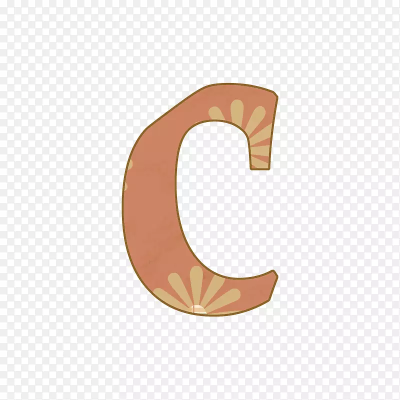 字母大小写ascii字体.字母c