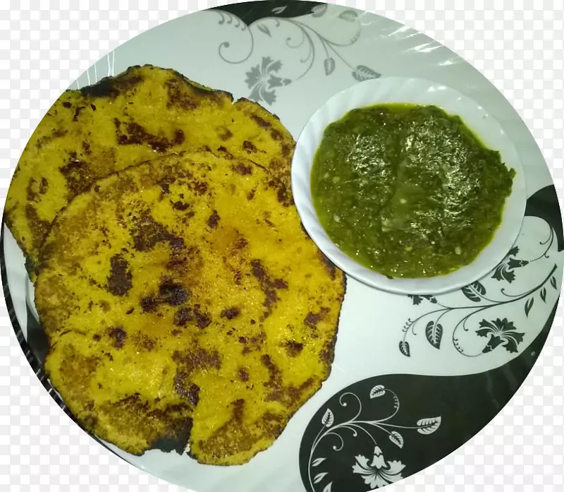 印度菜roti sarson da saag paratha chapath i