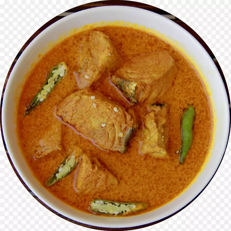 马拉巴咖喱，果安菜，鸡，蒂卡马萨拉，印度菜，油炸鱼咖喱