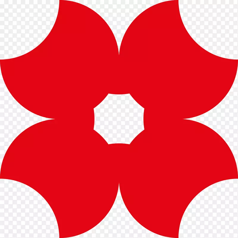 红色花瓣-花卉标志