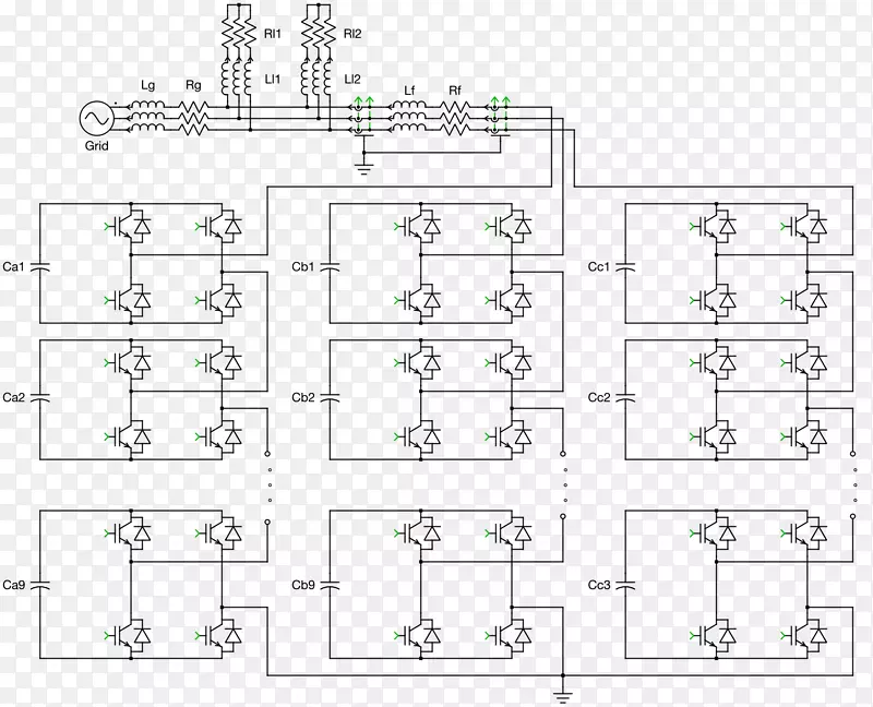 桥式电路静态同步补偿器电子电路功率变换器电路
