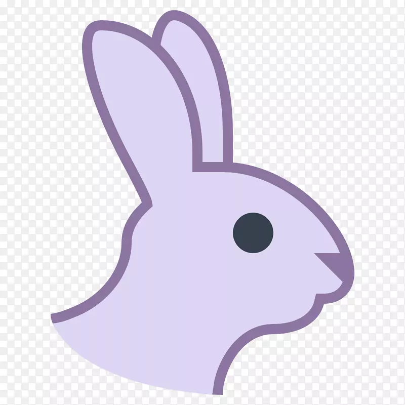兔子家庭兔子复活节兔子电脑图标-拉比特