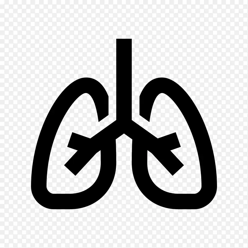 计算机图标肺符号-肺