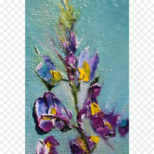 画紫罗兰静物紫丁香紫色水彩花