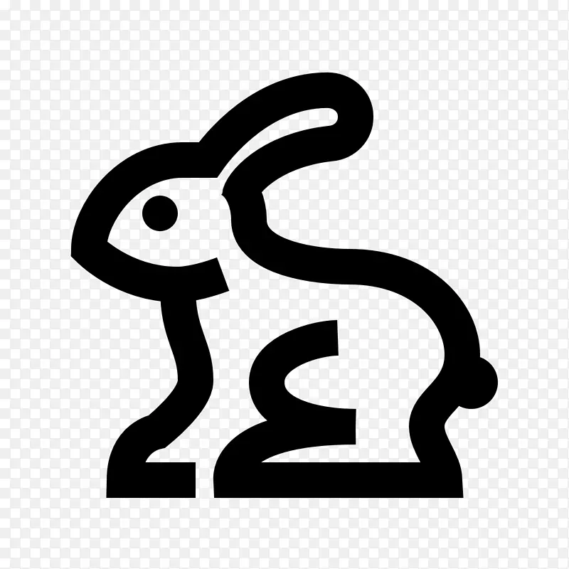 复活节兔子电脑图标字体