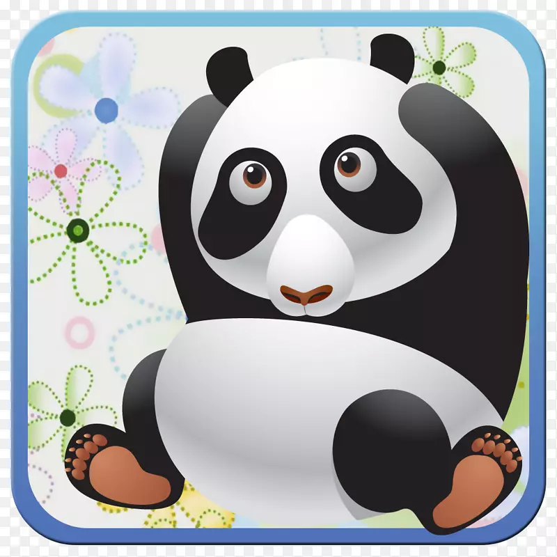大熊猫画贴夹艺术-熊猫