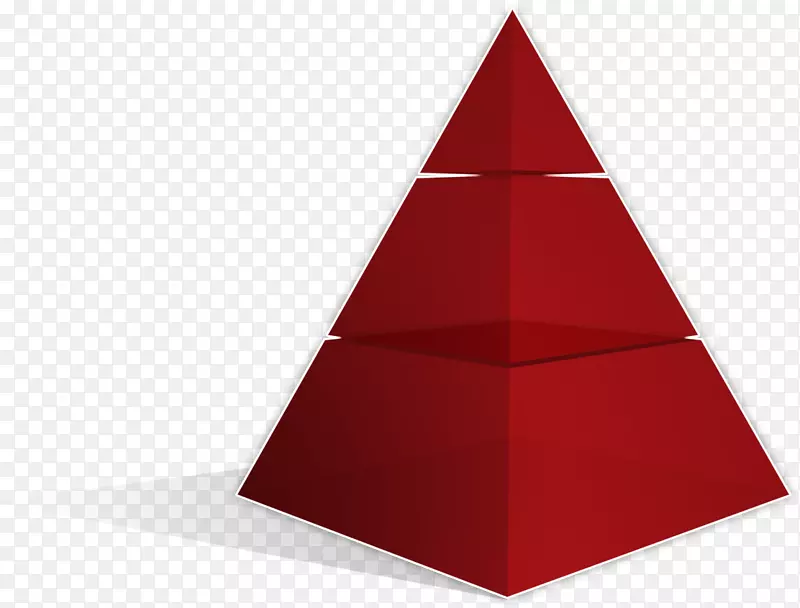 金字塔三维空间三角形形状