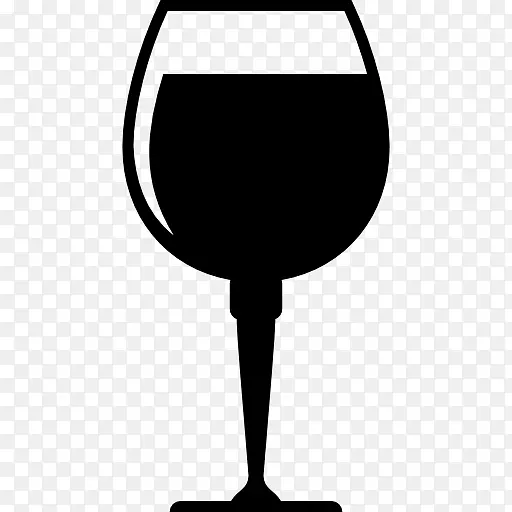 酒杯饮料电脑图标-白葡萄酒