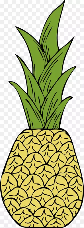 菠萝热带水果剪贴画-菠萝