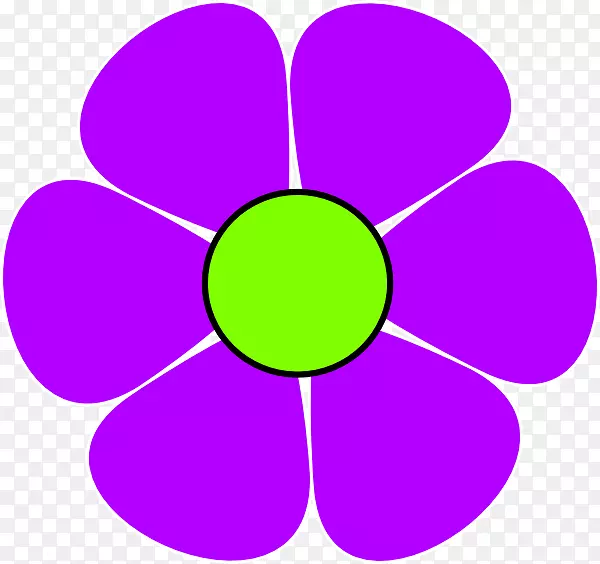 免费剪贴画-紫花