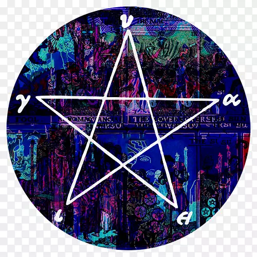 五角星魔法圆符号-撒旦