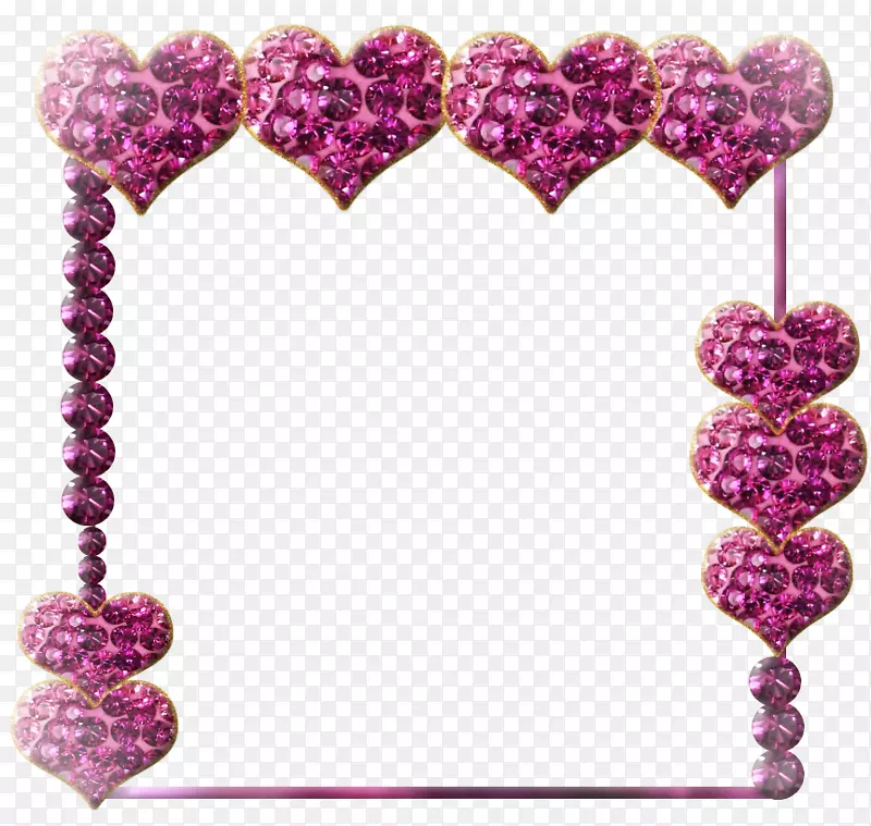 珠宝薰衣草紫丁香珠品红-钻石边框