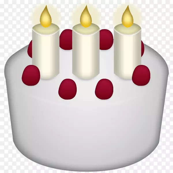 生日蛋糕表情符号贴纸-生日蛋糕