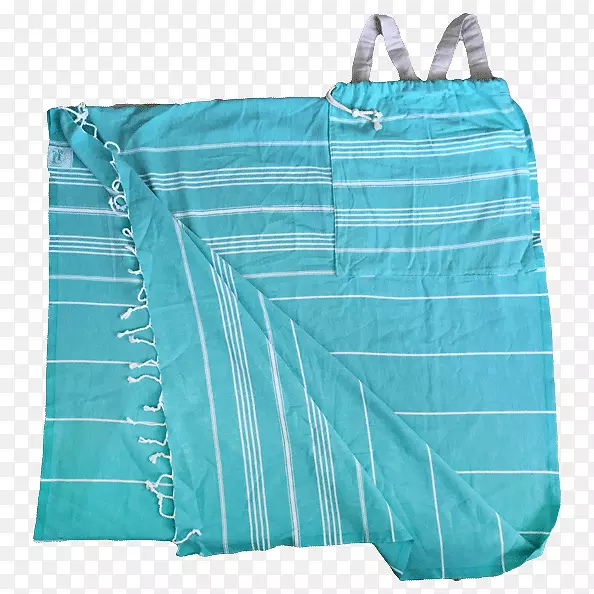 绿松石提尔微软天蓝色沙滩浴巾