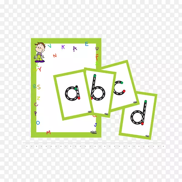 字母表游戏草书视觉单词学习.字母表集合