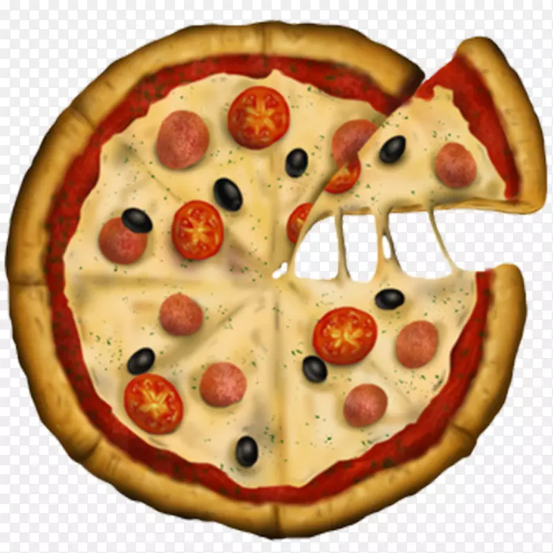 比萨饼芝士意大利香肠夹艺术-比萨饼