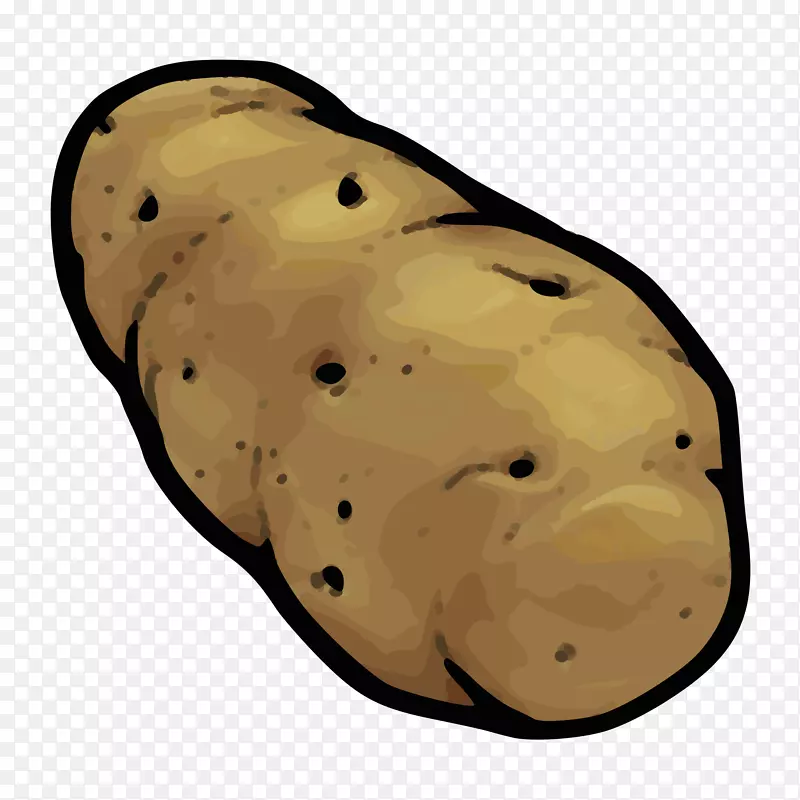 烤土豆泥马铃薯极简式电脑图标-土豆