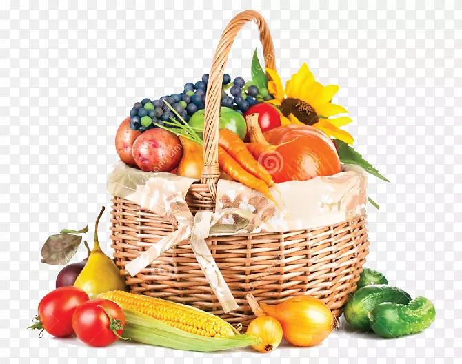 水果收获蔬菜剪贴画-水果篮