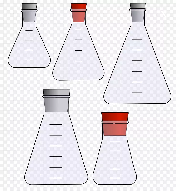 实验室烧瓶Erlenmeyer烧瓶化学剪辑艺术烧瓶