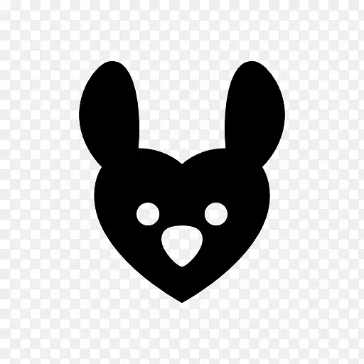 电脑图标兔子剪贴画-复活节兔子