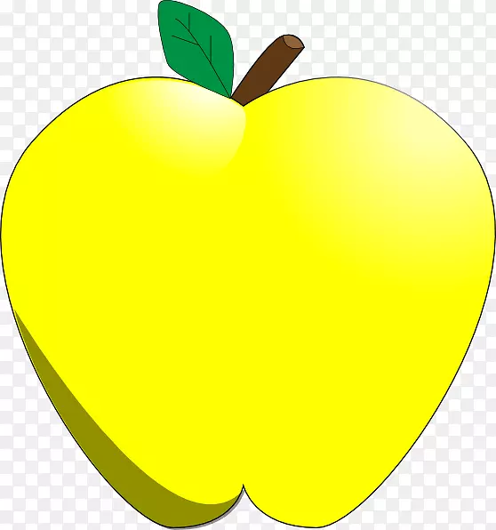 苹果金色美味剪贴画-黄色