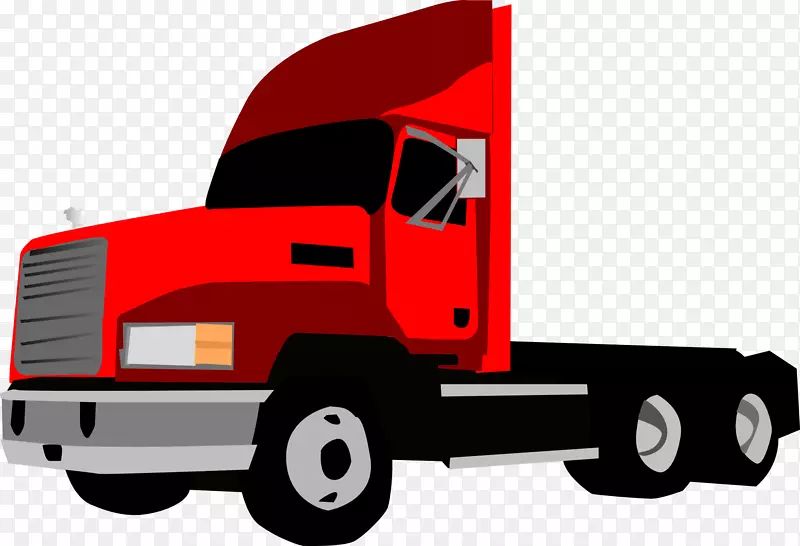 卡车司机汽车驾驶剪贴画-卡车