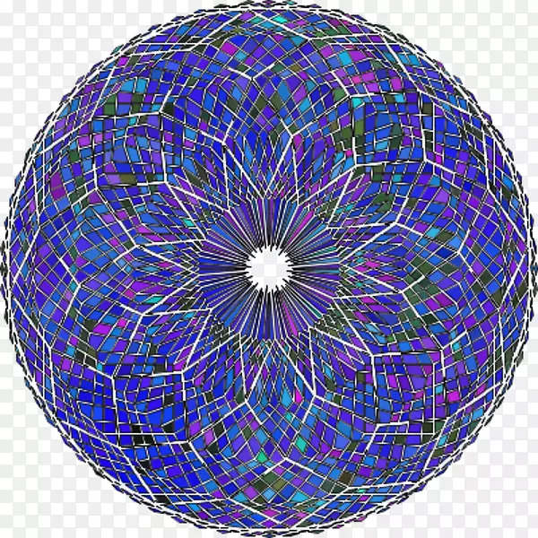 钴蓝紫色圆球.圆抽象