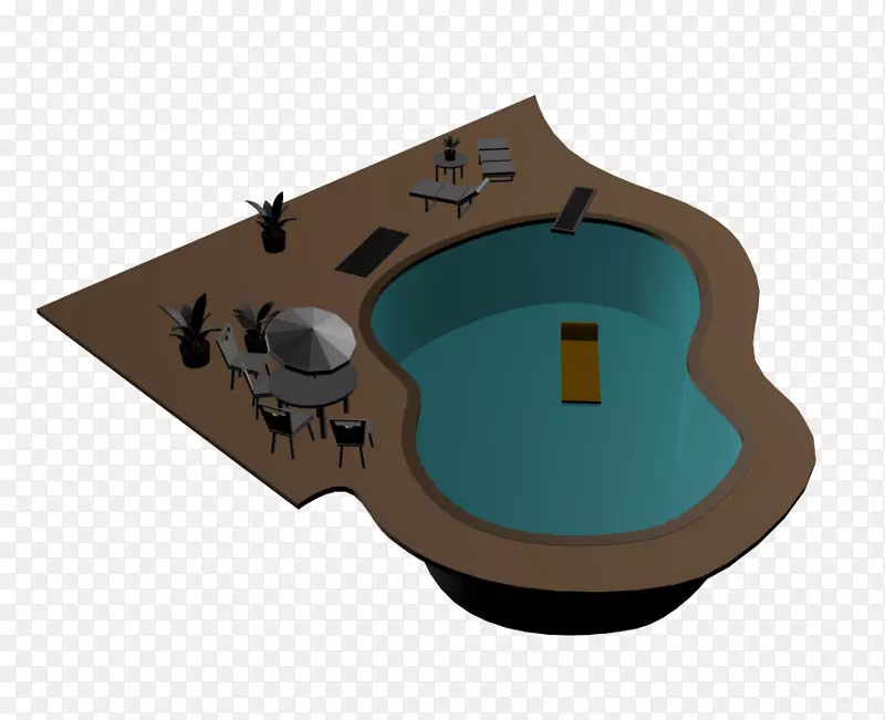 游泳池计算机辅助设计AutoCAD 3D计算机图形Autodesk 3ds max-游泳池