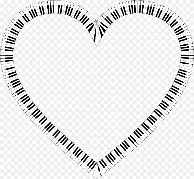 钢琴键盘剪贴画.钢琴键盘