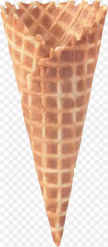 冰淇淋圆锥形华夫饼