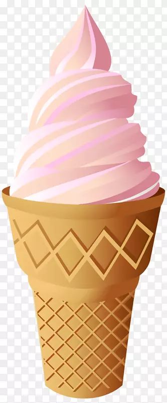 冰淇淋锥，纸杯蛋糕，那不勒斯冰淇淋-球果