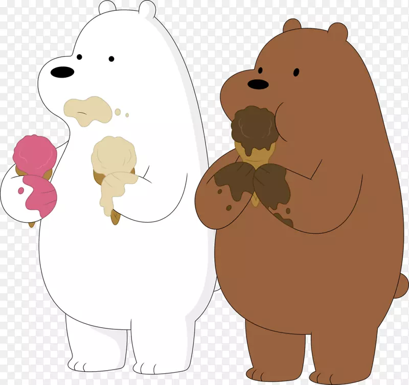 冰淇淋宝宝北极熊大熊猫-熊