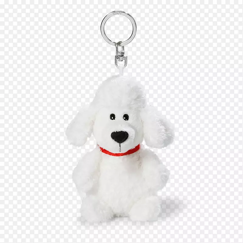 钥匙链长毛绒尼西公司的贵宾犬玩具-贵宾犬
