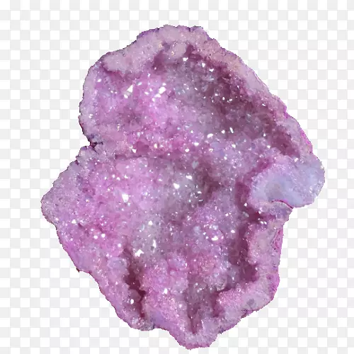 金属包覆晶体石英紫水晶水彩粉红