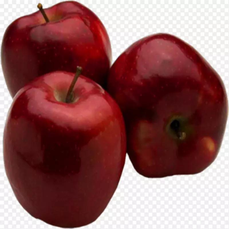 彩色苹果水果剪贴画-红苹果
